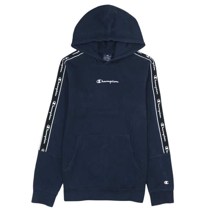 Champion Boys Blue Pullover Hoodie 13-14Y Logo Hooded Sweatshirt