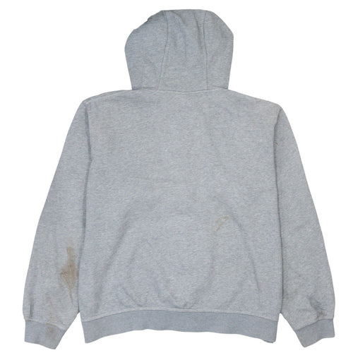 Nike Men’s Grey 2XL Full Zip Hoodie Long Sleeve Cotton Blend