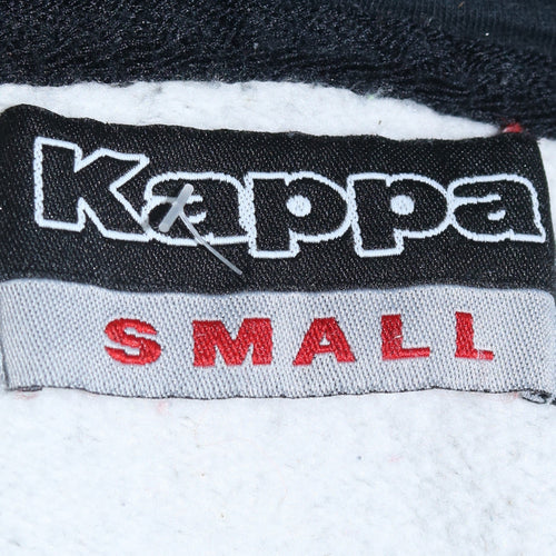 Kappa Mens Grey Small Pullover Hoodie Logo Graphic Hooded Sweatshirt