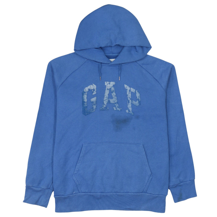 GAP Men’s Blue Pullover Hoodie M Regular Fit Logo Sweatshirt