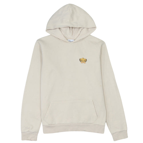 Disney Women’s Beige Hoodie S Simba Lion King Pullover Graphic Cotton