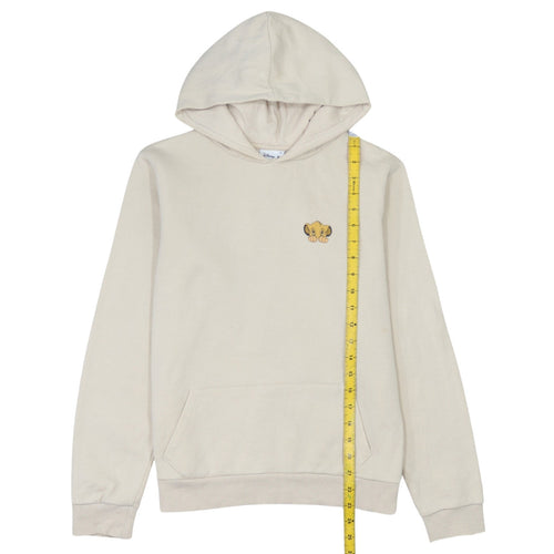 Disney Women’s Beige Hoodie S Simba Lion King Pullover Graphic Cotton