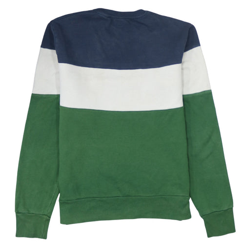 Levi's Men's Colour Block Logo Sweatshirt Blue Green White Size S