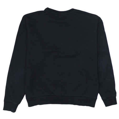 Puma Women Black M Pullover Sweatshirt Logo Graphic Long Sleeve