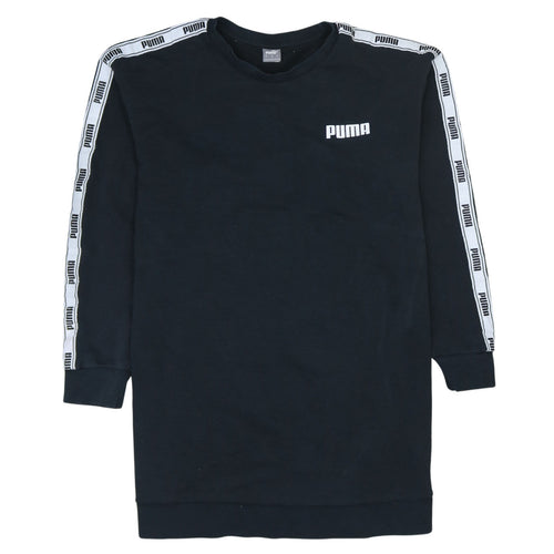 Puma Womens Black Logo Long Sleeve Sweatshirt Size L