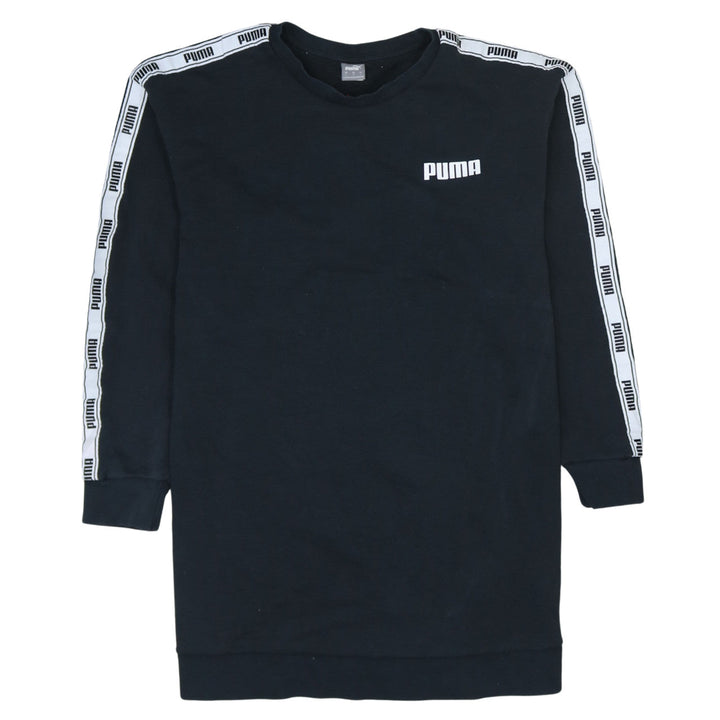 Puma Womens Black Logo Long Sleeve Sweatshirt Size L