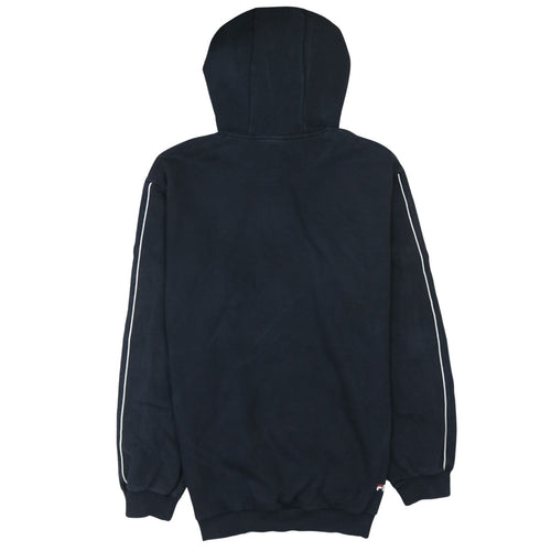 FILA Men’s Black Pullover Hoodie S Logo Sportswear Long Sleeve