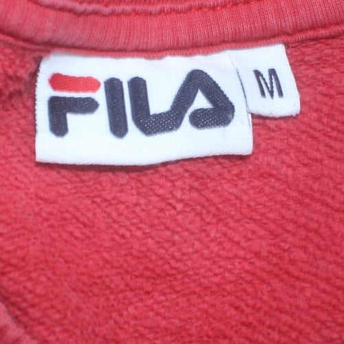 Fila Men’s Red White Blue Colour Block Sweatshirt M Retro Sportswear