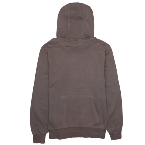 Puma Men's Brown Pullover Hoodie M Logo Sportswear Cotton Blend