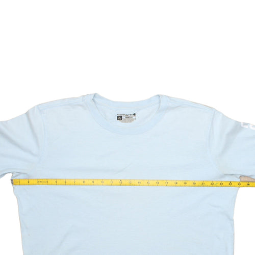 Carhartt Women Blue XL Loose Fit Long Sleeve Logo Sweatshirt