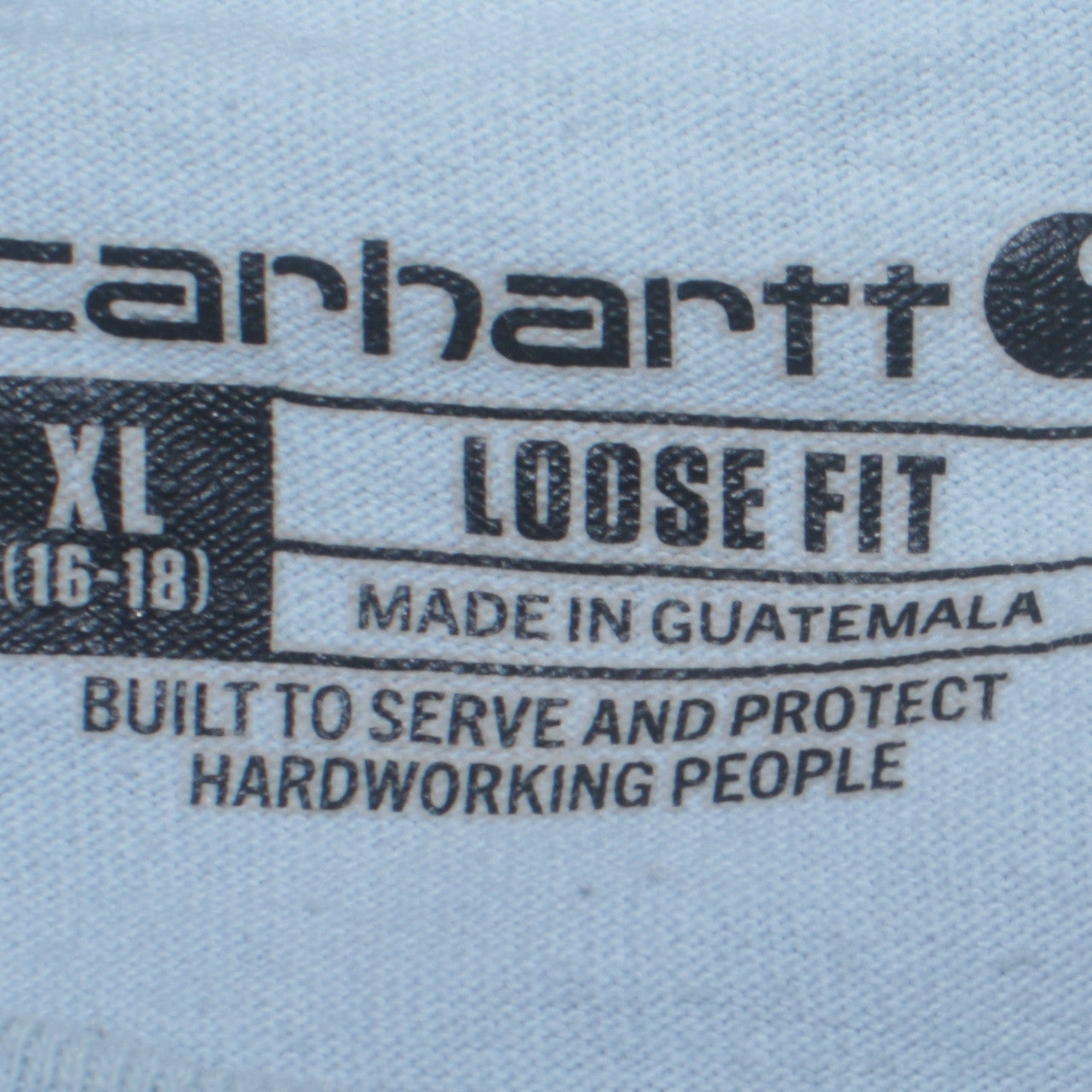 Carhartt Women Blue XL Loose Fit Long Sleeve Logo Sweatshirt