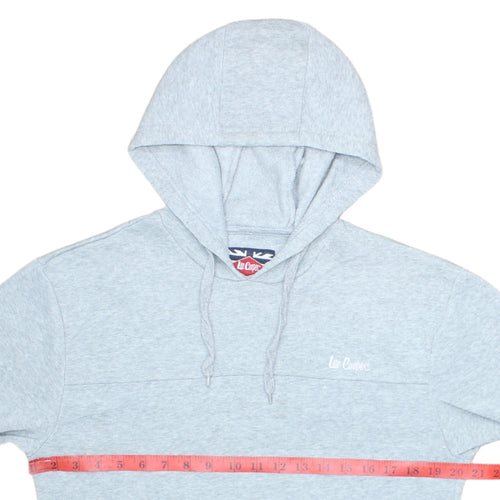 Lee Cooper Mens Grey Pullover Hoodie Small Regular Fit