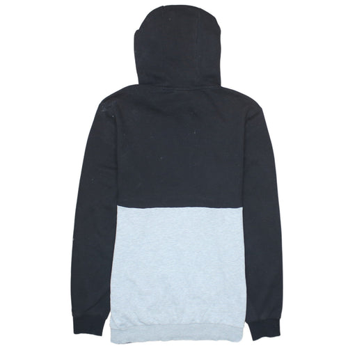 Fila Men’s Black Grey Pullover Hoodie L Logo Graphic Sweatshirt