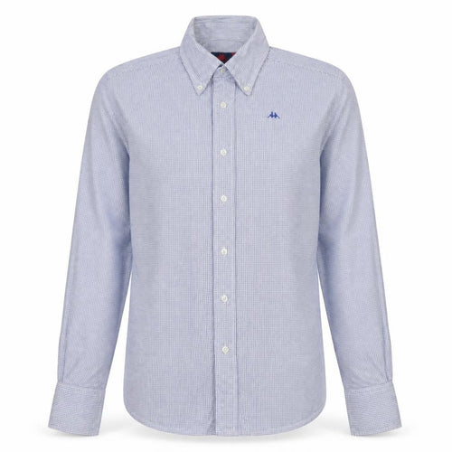 Robe Di Kappa Mens XS Blue Check Button-Up Long Sleeve Shirt