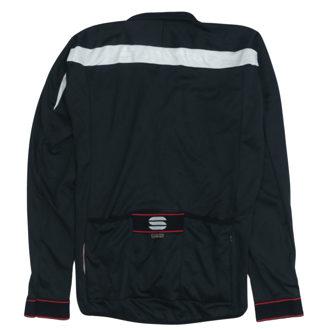 Sportful Men’s Black XL Cycling Track Jacket Full Zip Polyester