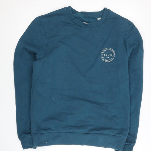 Jack Wills Men’s Blue Small Pullover Sweatshirt Crew Neck