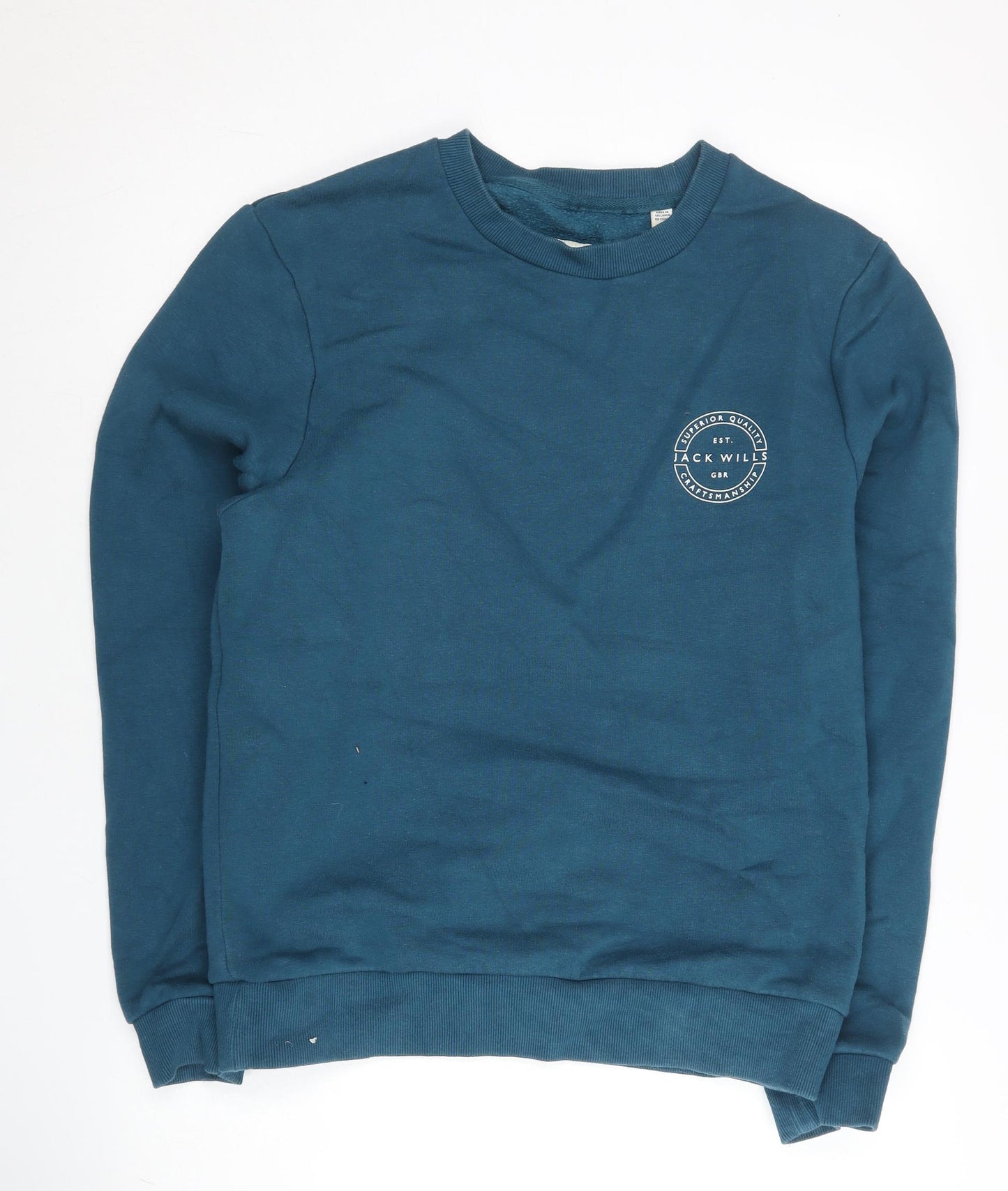 Jack Wills Men’s Blue Small Pullover Sweatshirt Crew Neck