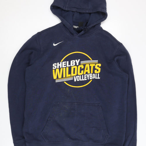 Nike Men's Blue Shelby Wildcats Volleyball Pullover Hoodie M