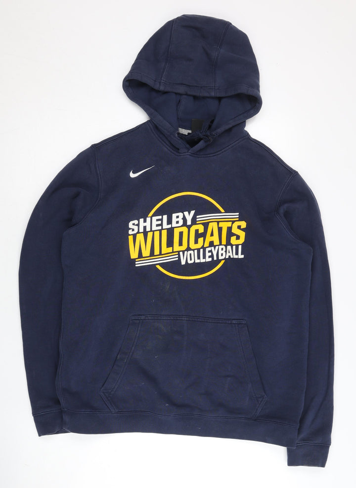 Nike Men's Blue Shelby Wildcats Volleyball Pullover Hoodie M