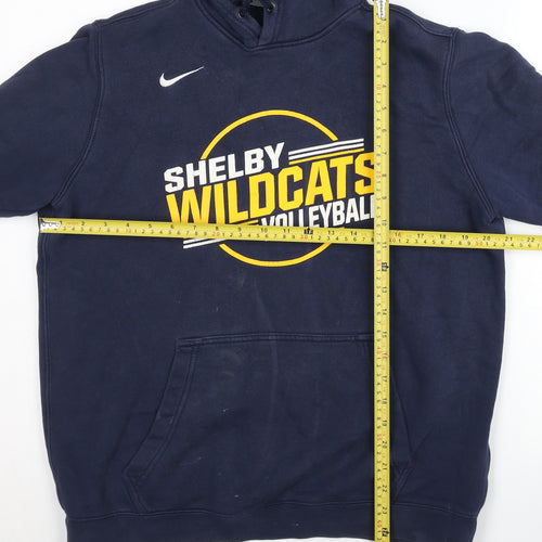 Nike Men's Blue Shelby Wildcats Volleyball Pullover Hoodie M