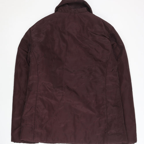 Alex & Co. Womens Brown Polyester Short Jacket Size 10
