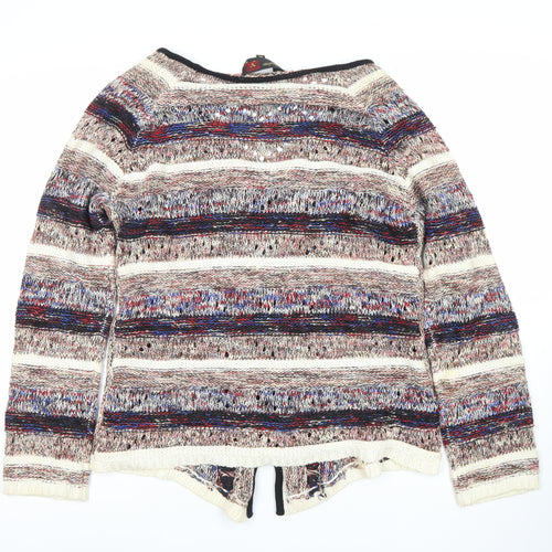 Stephen Womens Multicoloured 2XL Knit Cardigan Jumper V-Neck Zip