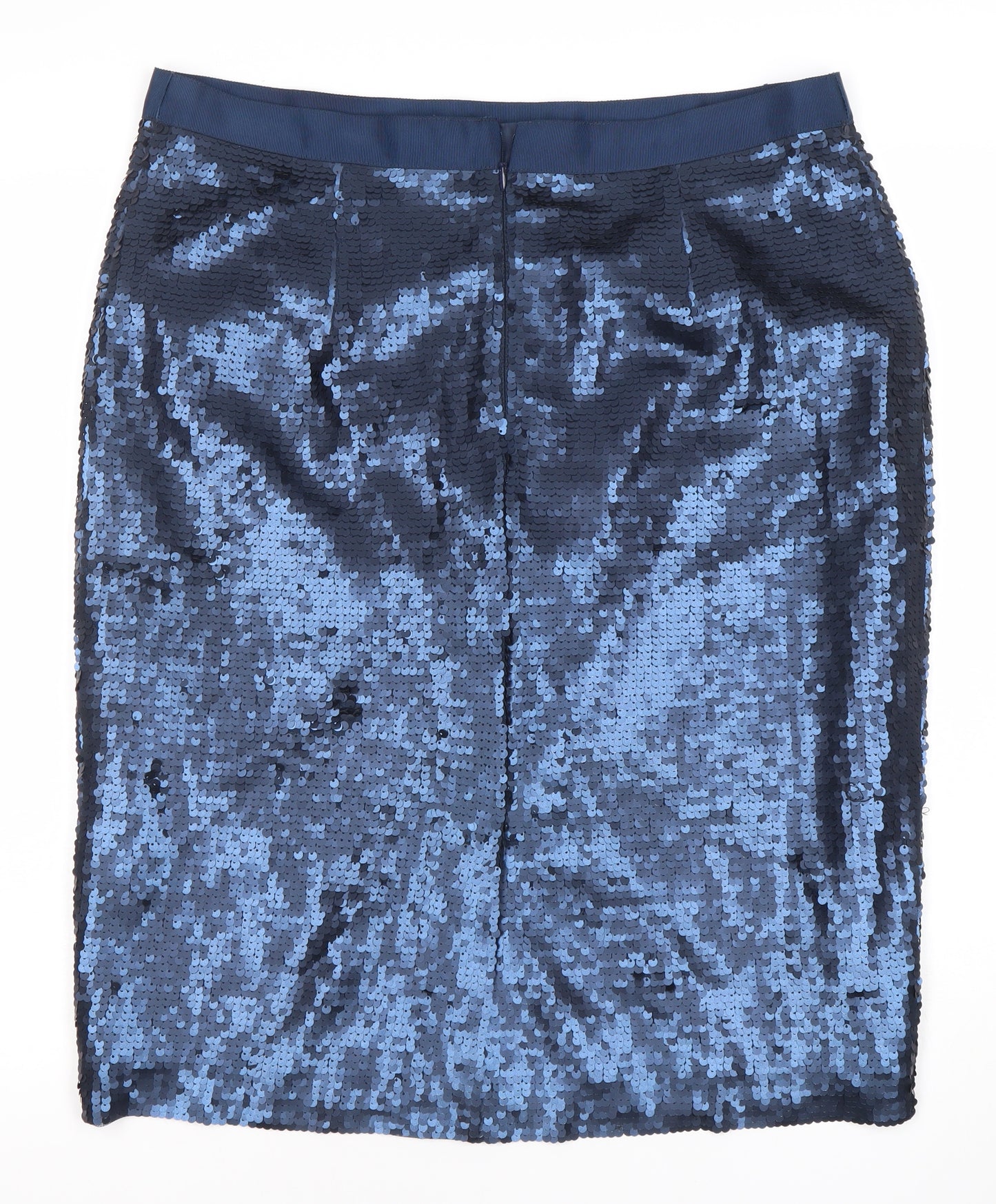 PURE Collection Women Blue Size 16 Sequin Lined Skirt Party Cocktail