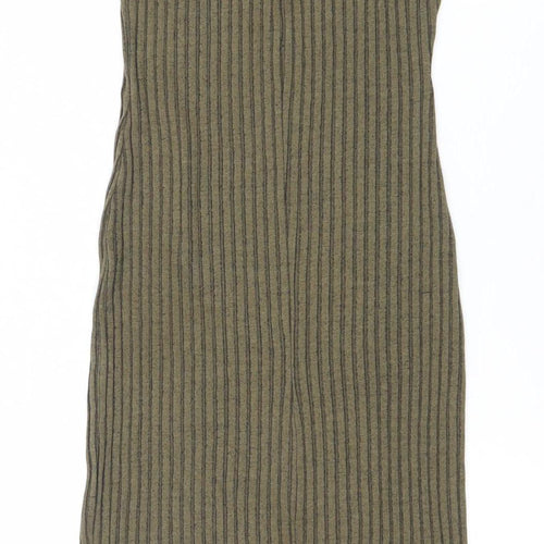 River Island Womens Green Size 8 Sleeveless Bodycon Midi Dress