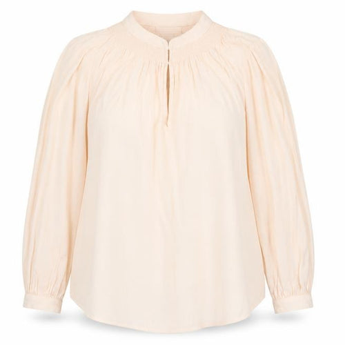 Monsoon Women’s Beige Long Sleeve Tunic Blouse Size 12 Viscose