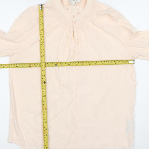 Monsoon Women’s Beige Long Sleeve Tunic Blouse Size 12 Viscose