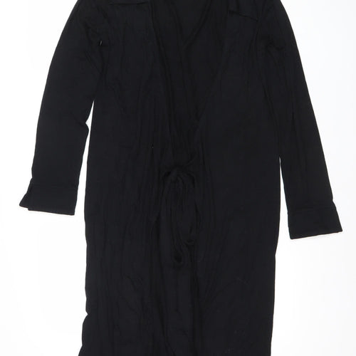 Boden Womens Black Size 10 Wrap Dress Long Sleeve Viscose Blend