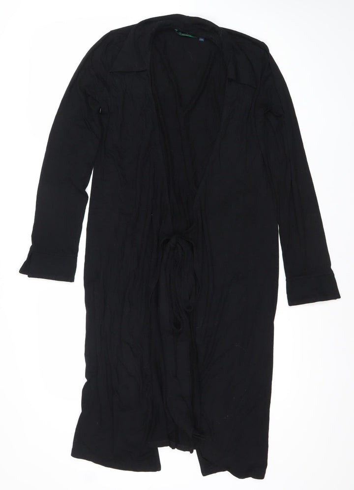 Boden Womens Black Size 10 Wrap Dress Long Sleeve Viscose Blend
