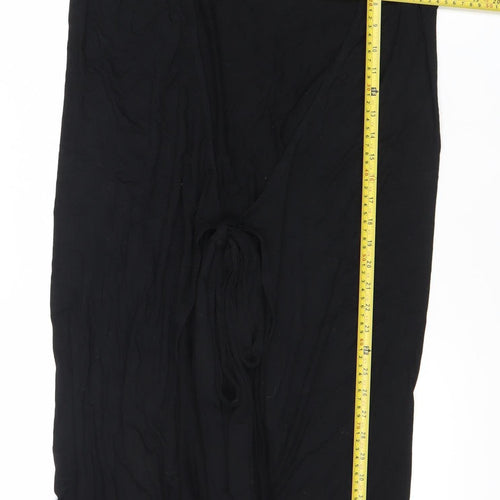 Boden Womens Black Size 10 Wrap Dress Long Sleeve Viscose Blend