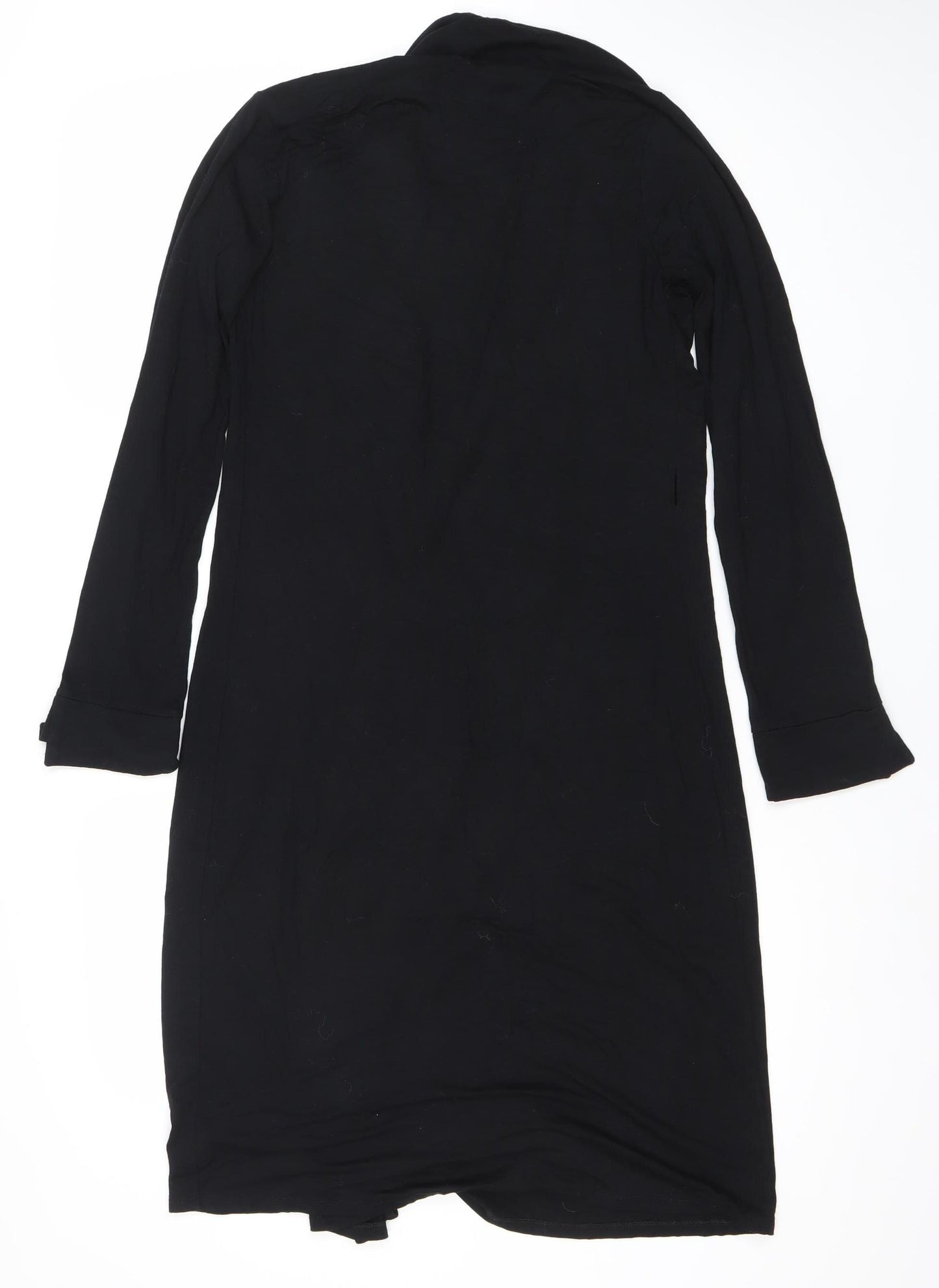 Boden Womens Black Size 10 Wrap Dress Long Sleeve Viscose Blend