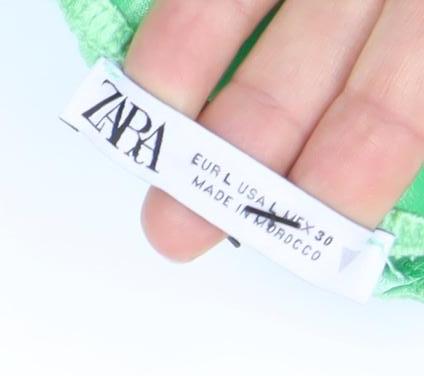 Zara Women Green Halter Neck Long Slip Dress Size 2 Viscose