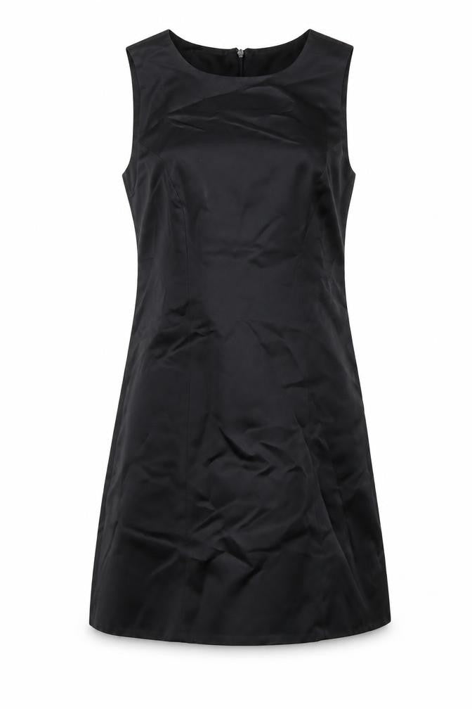 D'Arc Paris Womens Black Shift Dress Size 12 Knee Length Sleeveless