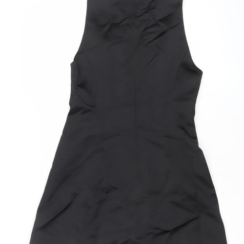 D'Arc Paris Womens Black Shift Dress Size 12 Knee Length Sleeveless
