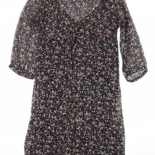 Zara Basic Women’s Multicoloured Floral Shift Dress Size S