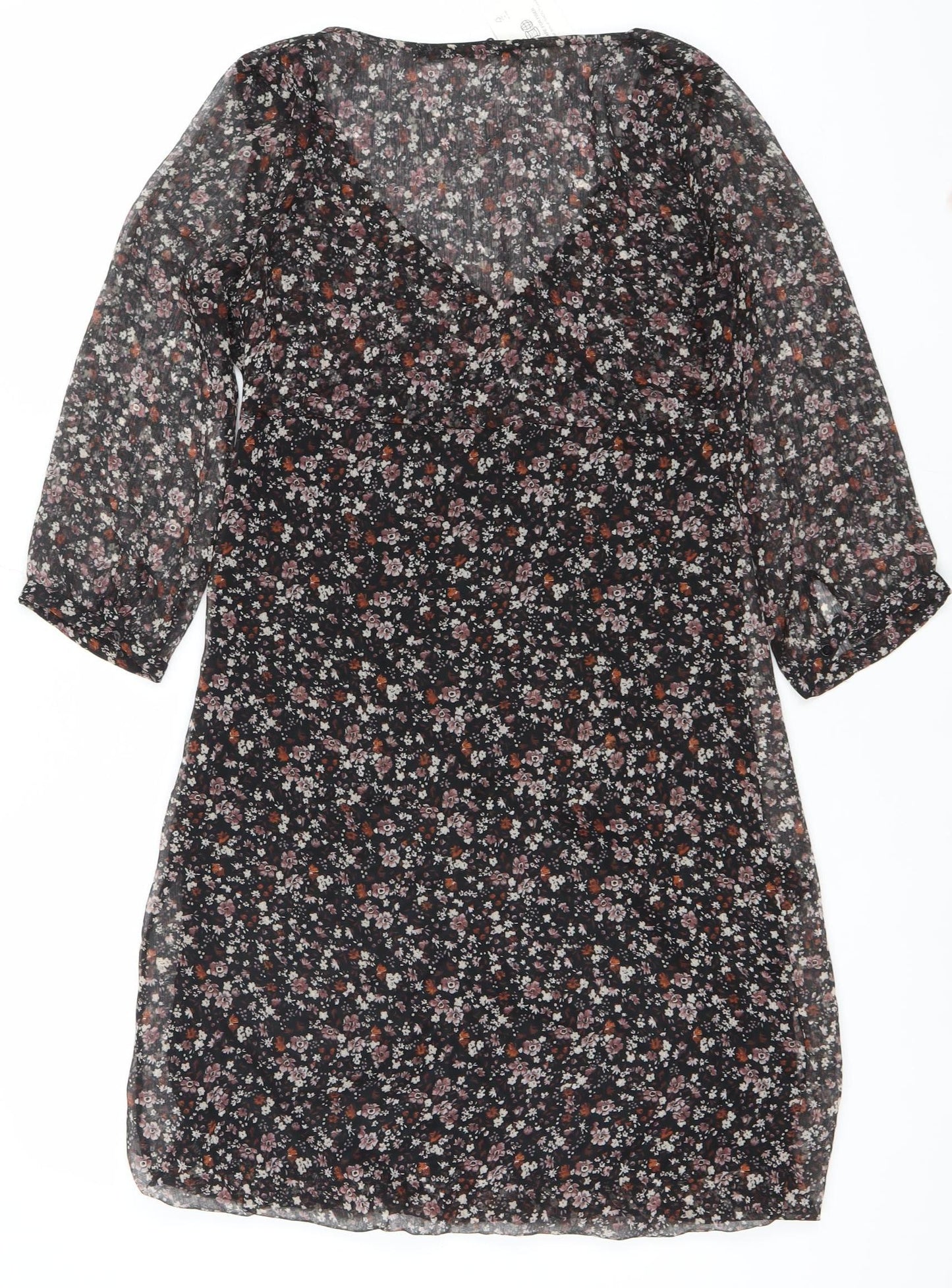 Zara Basic Women’s Multicoloured Floral Shift Dress Size S