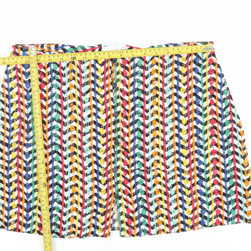 ASOS Women’s Multicoloured Viscose Button Skirt Size 18 Knee Length