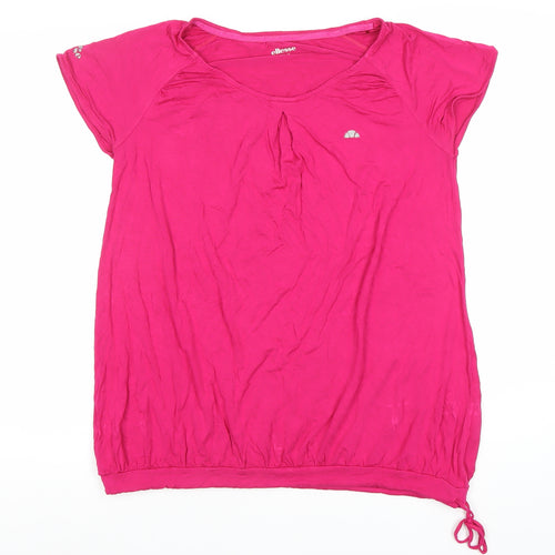 Ellesse Womens Pink XL Scoop Neck Short Sleeve Sports T-Shirt