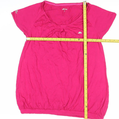 Ellesse Womens Pink XL Scoop Neck Short Sleeve Sports T-Shirt