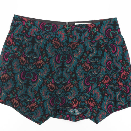 Urmoda Womens Multicoloured Jacquard Shorts Size M Regular Fit