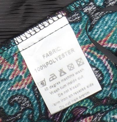 Urmoda Womens Multicoloured Jacquard Shorts Size M Regular Fit