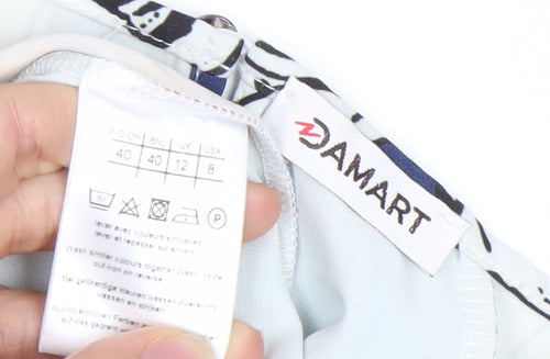 Damart Womens Multicoloured Floral Shift Dress Size 12 Knee Length