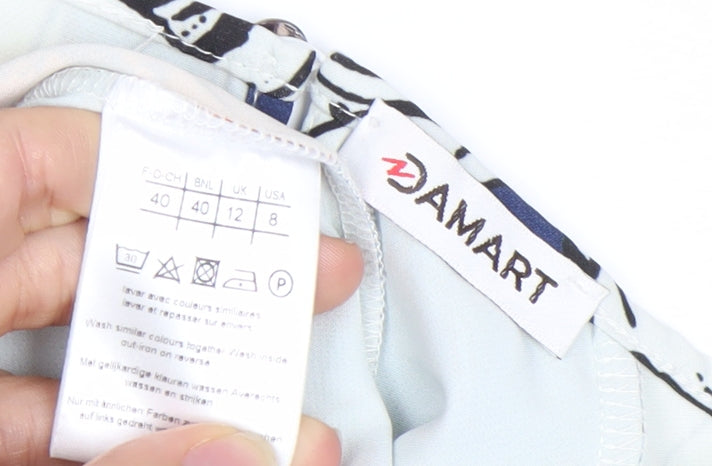 Damart Womens Multicoloured Floral Shift Dress Size 12 Knee Length