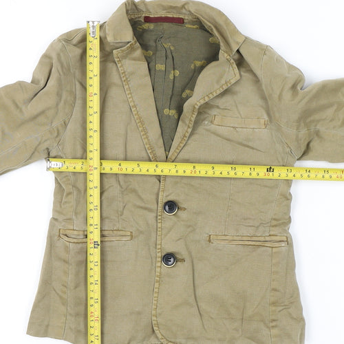 Next Boys Beige Linen Cotton Blazer Jacket 7 Years Smart Casual