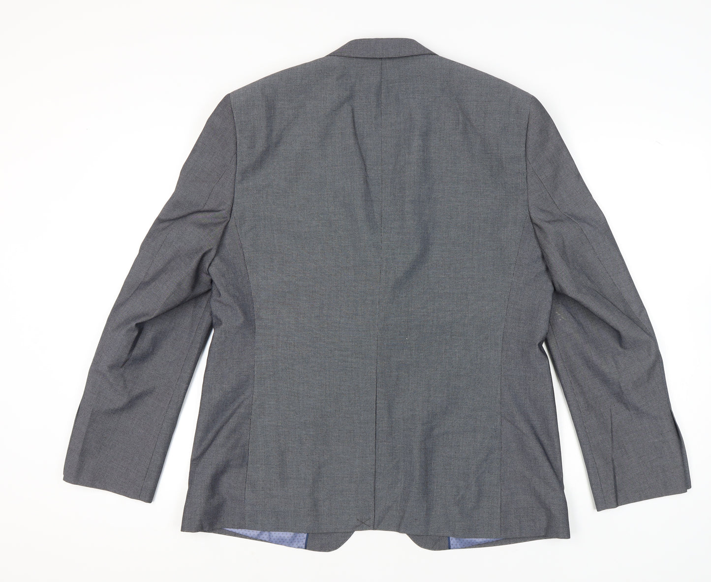 Primark Mens Grey Blazer Jacket Regular Fit Size 44R Smart Formal