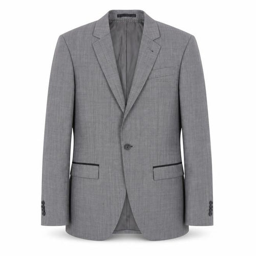 Topman Mens Grey Suit Jacket Blazer 36 Chest Classic Notch Lapel