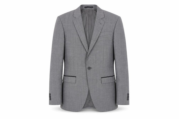 Topman Mens Grey Suit Jacket Blazer 36 Chest Classic Notch Lapel